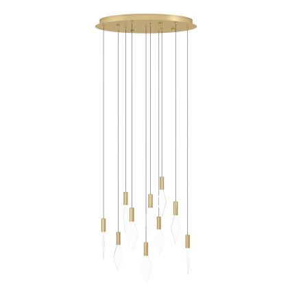 Eglo - Светодиодная подвесная люстра с регулированием яркости 10xLED/3W/230V 3000K диаметр 58 см золотистый