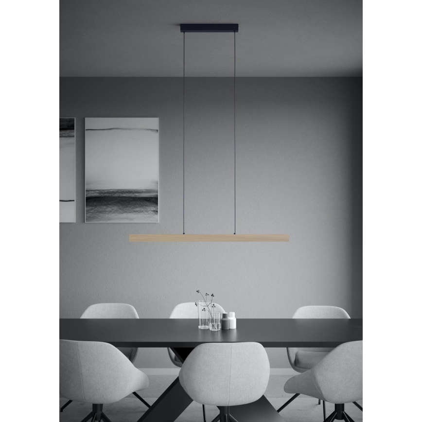 Eglo - Світлодіодна підвісна люстра з регулюванням яскравості LED/21W/230V 3000K коричневий