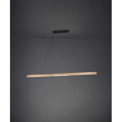 Eglo - Світлодіодна підвісна люстра з регулюванням яскравості LED/21W/230V 3000K коричневий