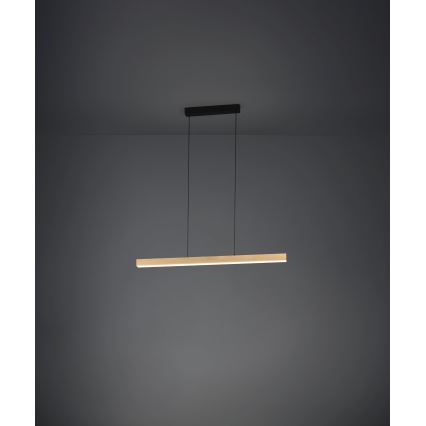 Eglo - Світлодіодна підвісна люстра з регулюванням яскравості LED/21W/230V 3000K коричневий