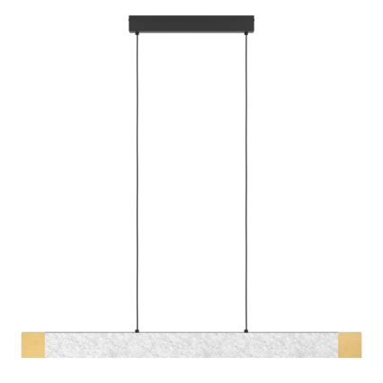 Eglo - Светодиодная подвесная люстра с регулированием яркости LED/22,2W/230V 3000K коричневая/серая