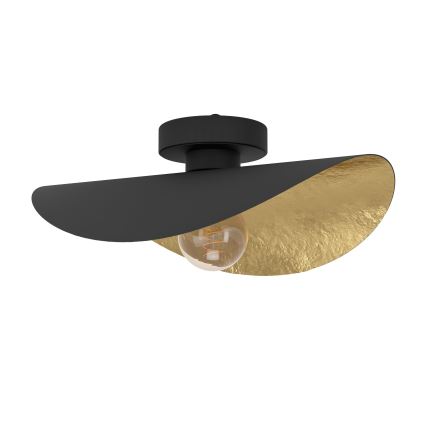 Eglo - Стельовий світильник 1xE27/40W/230V чорний/золотий