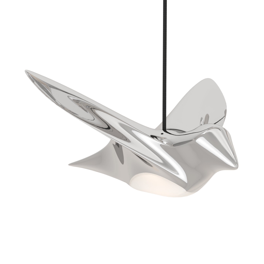 Eglo - Світлодіодна підвісна люстра з регулюванням яскравості 17xLED/3W/230V 3000K глянцевий хром