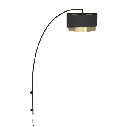 Eglo - Настенный светильник 1xE27/40W/230V черный/золотистый
