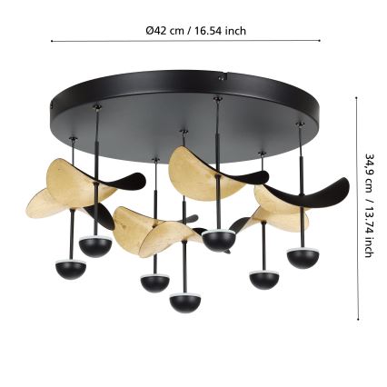 Eglo - Светодиодный потолочный светильник с регулированием яркости 7xLED/2,3W/230V 3000K
