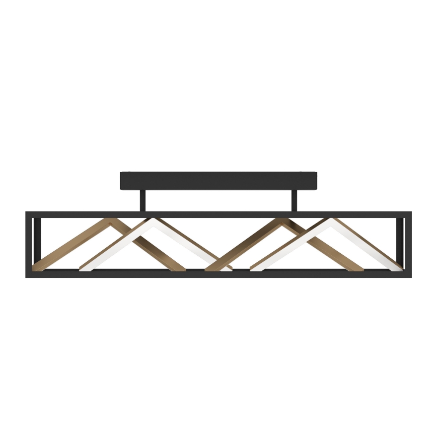 Eglo - Светодиодная припотолочная люстра с регулированием яркости LED/45W/230V 2700-6500K черный/золотистый + дистанционное управление