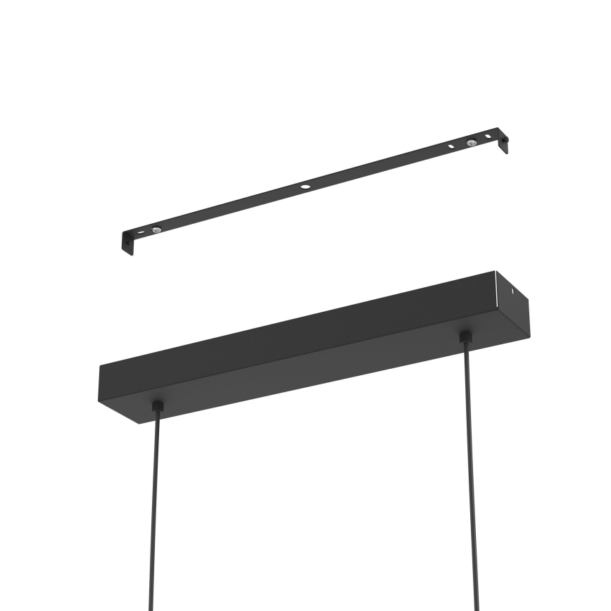 Eglo - Светодиодная подвесная люстра с регулированием яркости LED/46W/230V 2700-6500K черный/золотистый + дистанционное управление