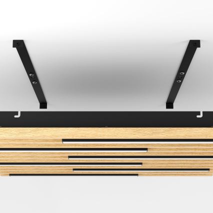 Eglo - Светодиодный потолочный светильник с регулированием яркости 6xLED/8,5W/230V 3000K 57,5x57,5 см коричневый