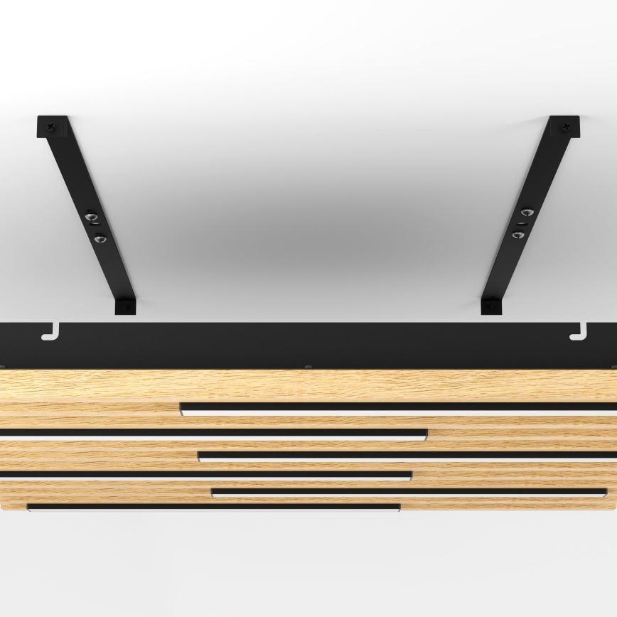 Eglo - Светодиодный потолочный светильник с регулированием яркости 6xLED/8,5W/230V 3000K 57,5x57,5 см коричневый