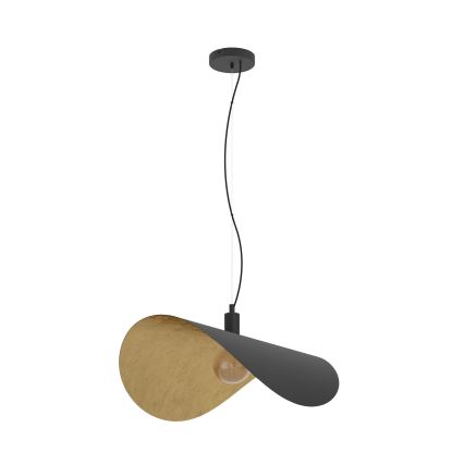 Eglo - Підвісна люстра 1xE27/40W/230V 80 см чорний/золотий