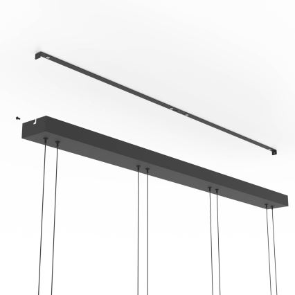 Eglo - LED диммируемая подвесная люстра на тросе 4xLED/5,8W/230V черный/дымчатый