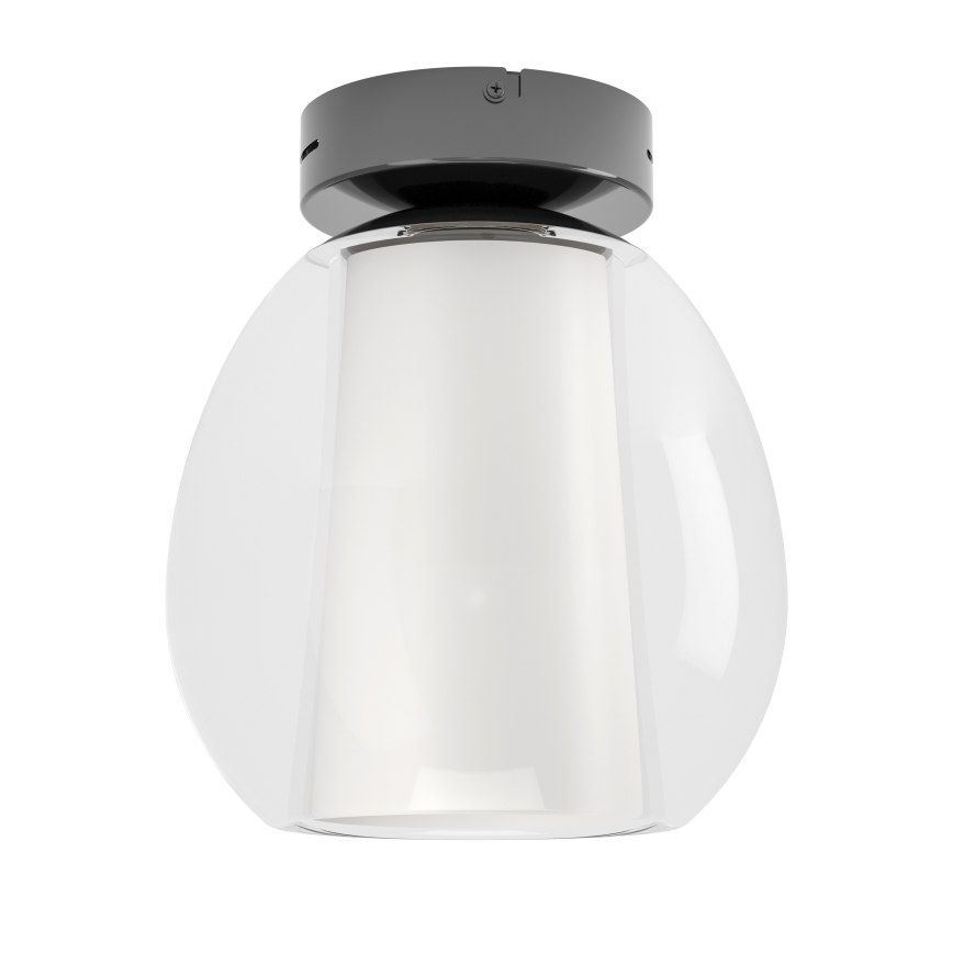 Eglo - светодиодный диммируемый потолочный светильник LED 5,5 Вт/230 В + LED 1,6 Вт, 2200–6500 К, диаметр 25 см, черный хром, с пультом дистанционного управления