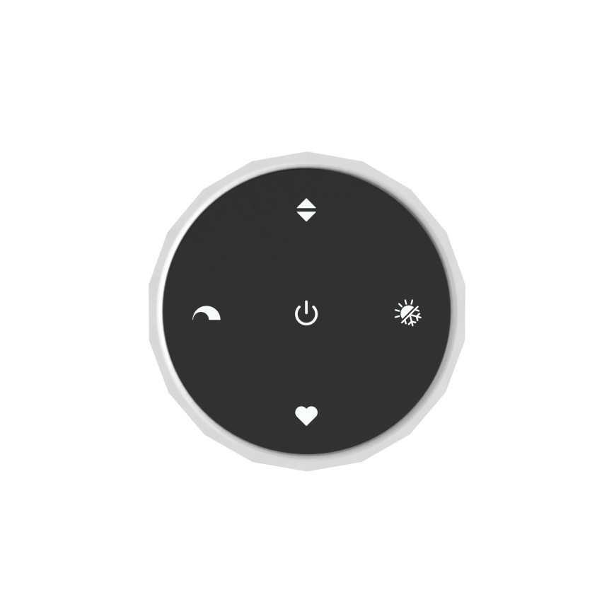 Eglo - светодиодный диммируемый потолочный светильник LED 5,5 Вт/230 В + LED 1,6 Вт, 2200–6500 К, диаметр 25 см, черный хром, с пультом дистанционного управления