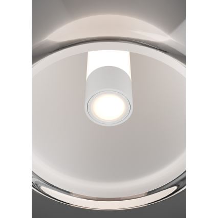Eglo - світлодіодний стельовий світильник з регулюванням яскравості LED/5,5W/230V + LED/1,6W 2200-6500K, діаметр 25 см, глянцевий хром, з пультом дистанційного керування