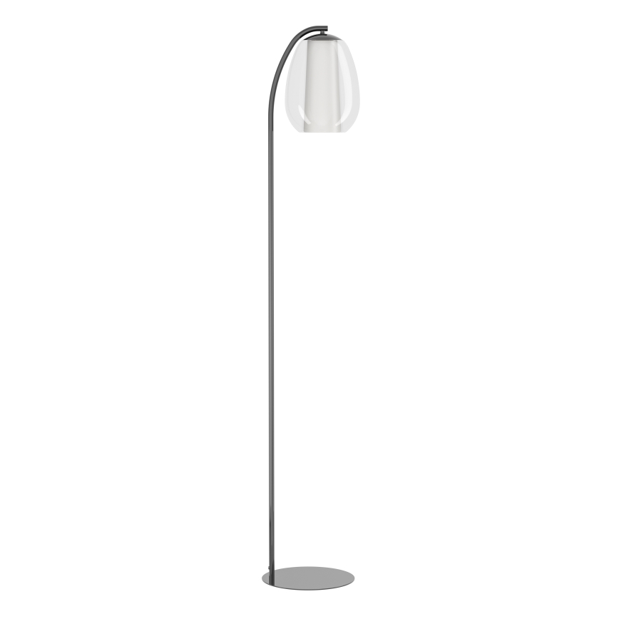 Eglo - Світлодіодний торшер з регульованою яскравістю LED/7W/230V + LED/1,6W 2200-6500K чорний хром