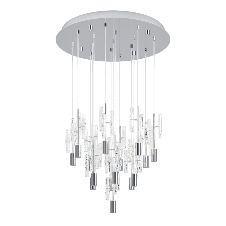 Eglo - LED люстра на тросе 15xLED/2,6W/230V 2200/3000/4000K глянцевый хром