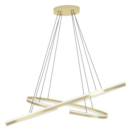 Eglo - диммируемая LED-люстра на тросе LED/50W/230V 2200-6500K золотая + пульт дистанционного управления