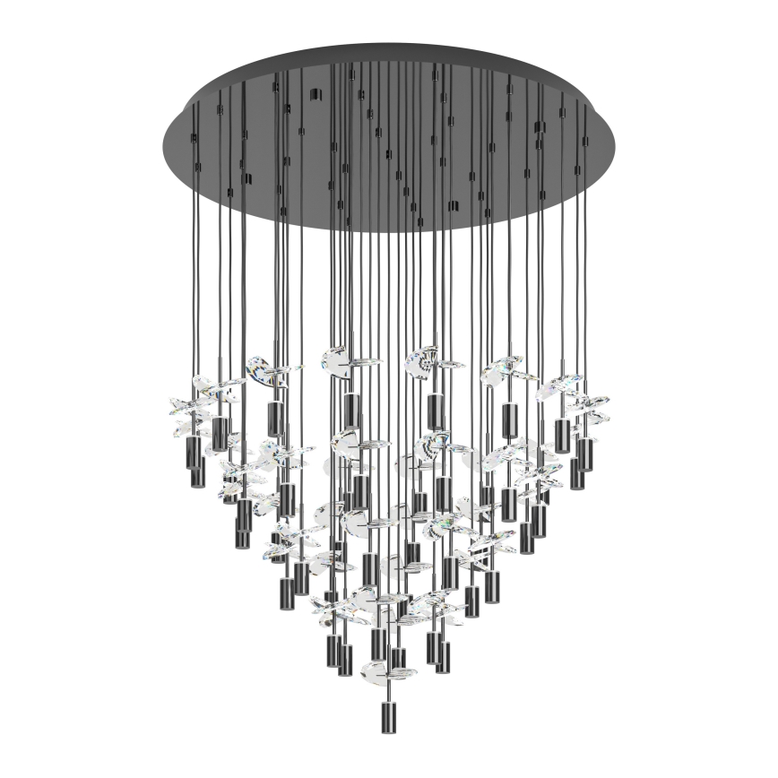 Eglo - LED люстра на тросі 43xLED/2,1W/230V 2200/3000/4000K глянцевий хром