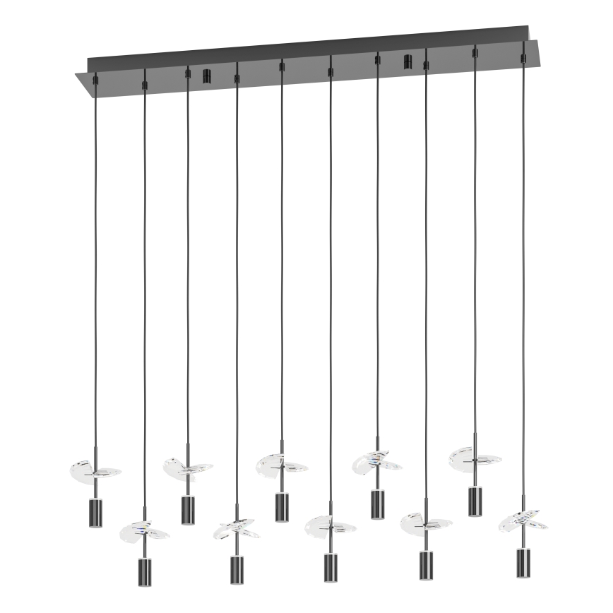 Eglo - LED-люстра на тросі 10xLED/2,6W/230V 2200/3000/4000K глянцевий хром