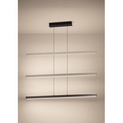 Eglo - диммируемая LED-люстра на тросе LED/30W/230V černá + пульт дистанционного управления