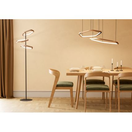 Eglo - LED диммируемая подвесная люстра на тросе LED/30W/230V 2200-6500K латунь + пульт дистанционного управления