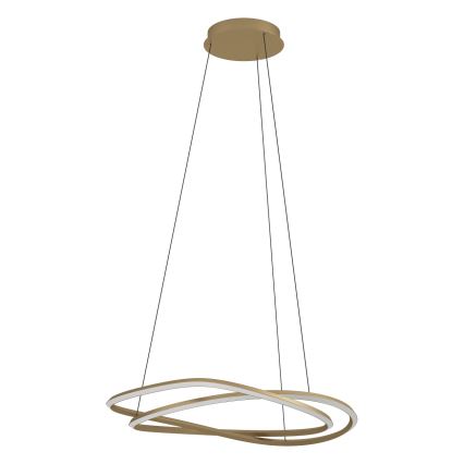 Eglo - диммируемая LED-люстра на тросе LED/60W/230V 2200-6500K золотая + пульт дистанционного управления