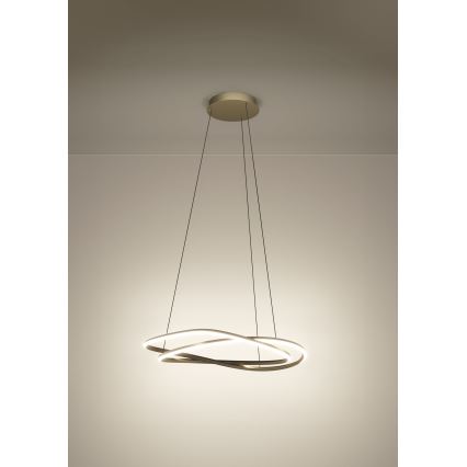 Eglo - диммируемая LED-люстра на тросе LED/60W/230V 2200-6500K золотая + пульт дистанционного управления