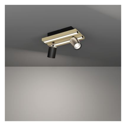 Eglo - светодиодный точечный светильник 2xLED/2,2W/230V + 2xLED/1,2W + 2xLED/2W бежевый/чёрный