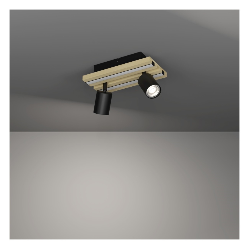 Eglo - LED точковий світильник 2xLED/2,2Вт/230В + 2xLED/1,2Вт + 2xLED/2Вт бежевий/чорний