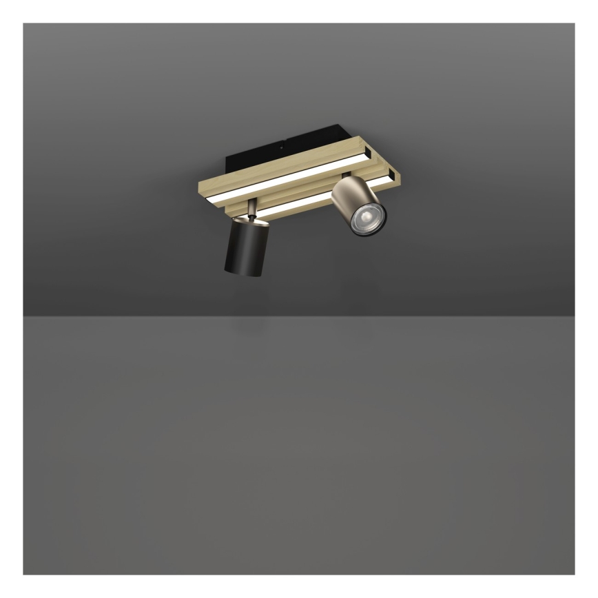 Eglo - LED точковий світильник 2xLED/2,2Вт/230В + 2xLED/1,2Вт + 2xLED/2Вт бежевий/чорний