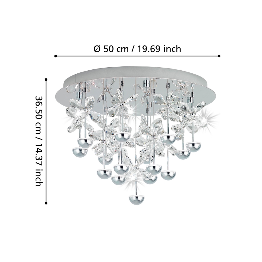 Eglo - LED стельовий світильник з регулюванням яскравості LED/27W/230V