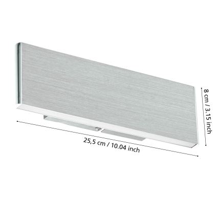 Eglo - Світлодіодний настінний світильник 2xLED/5,4W/230V
