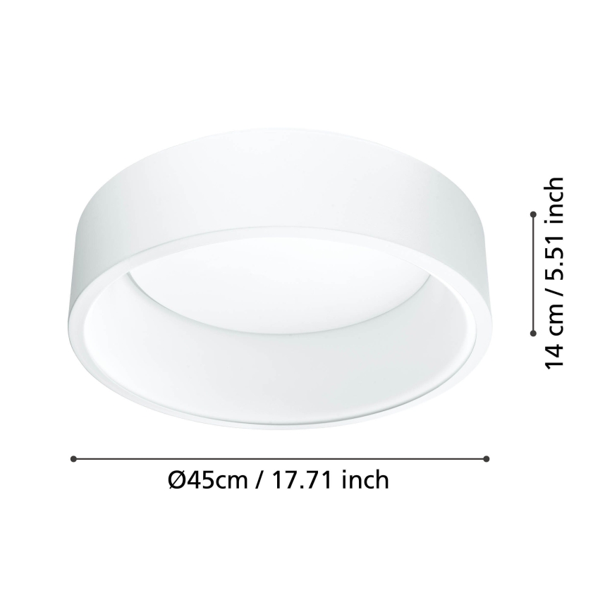 Eglo - Светодиодный потолочный светильник с регулированием яркости 1 LED/25,5W/230V