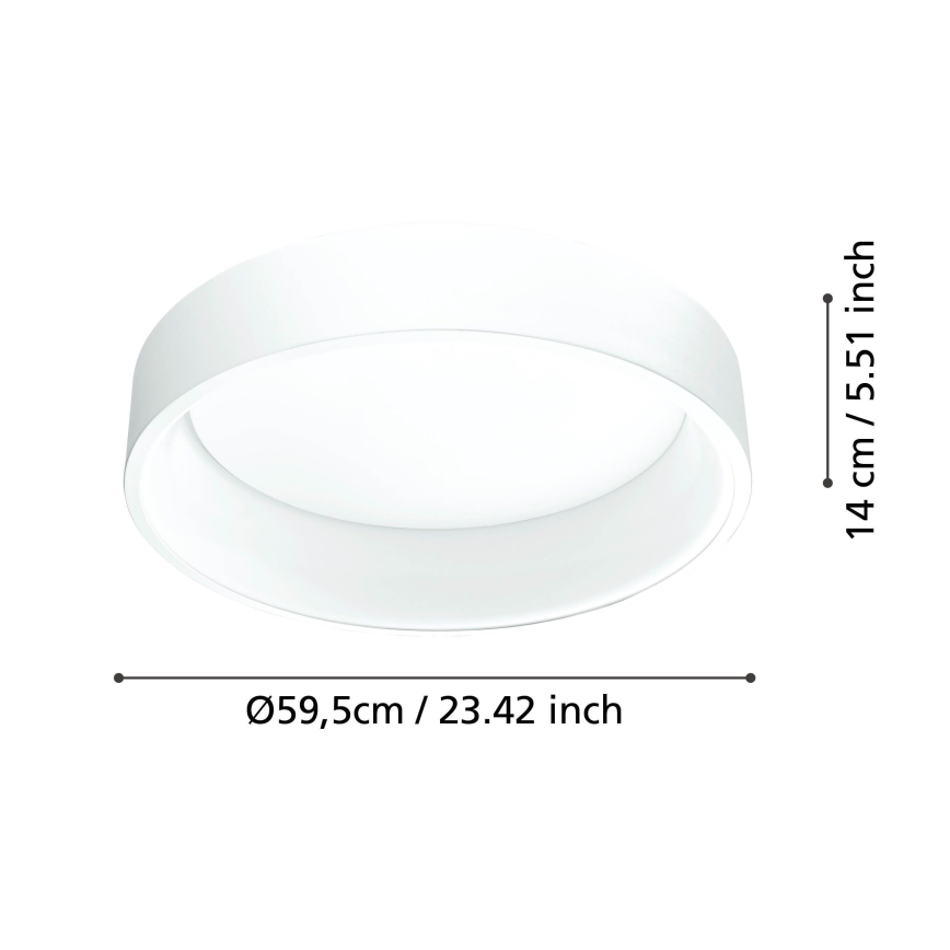Eglo - Светодиодный потолочный светильник с регулированием яркости 1 LED/35,2W/230V