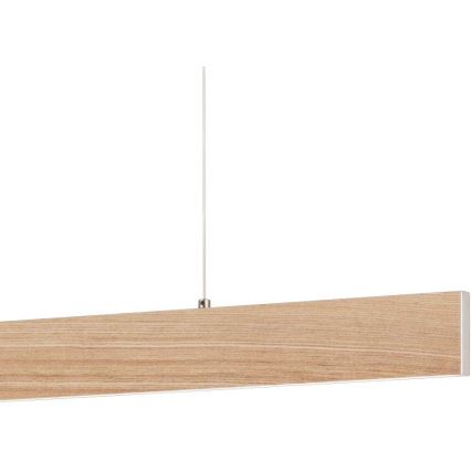 Eglo 39344 - LED-люстра на тросі CLIMENE LED/17W/230V + LED/4,2W дуб