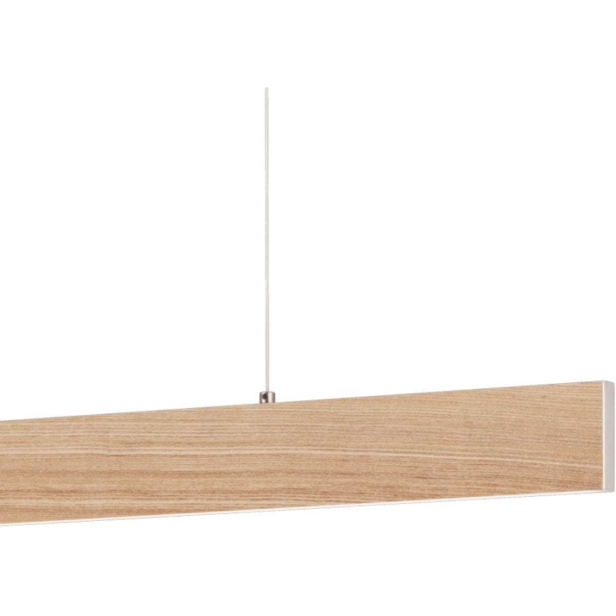 Eglo 39344 - LED-люстра на тросі CLIMENE LED/17W/230V + LED/4,2W дуб