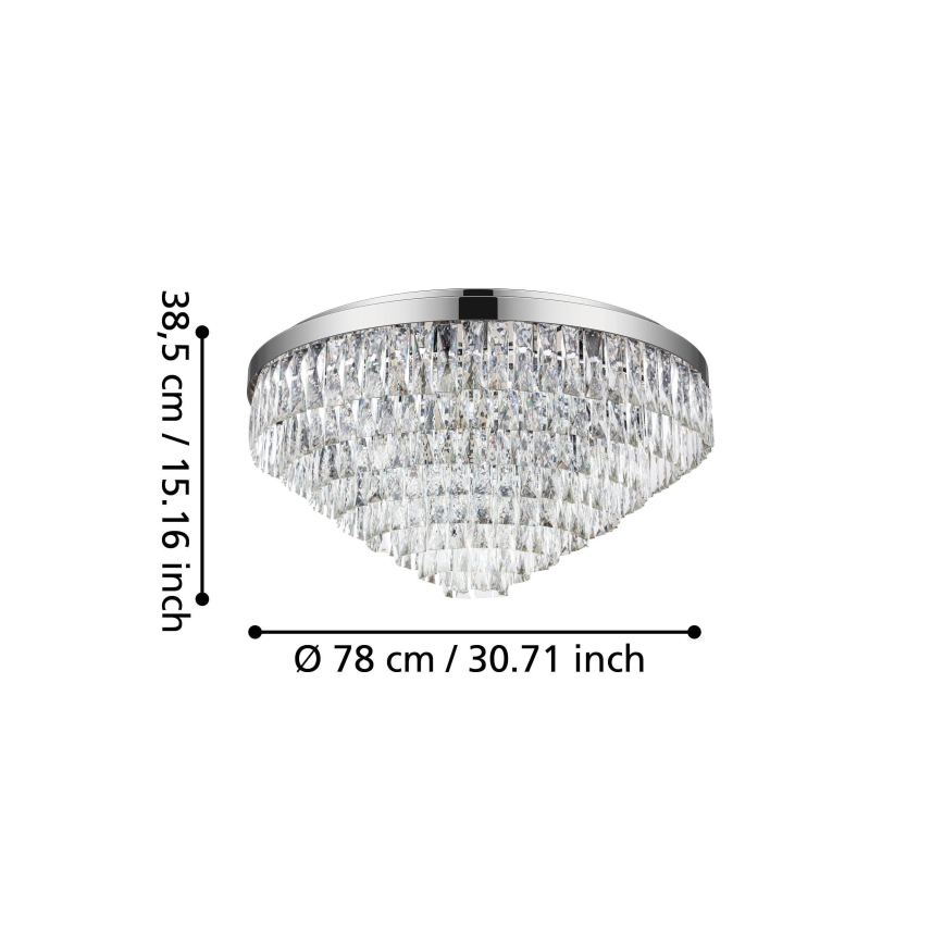 Eglo - Потолочный светильник VALPARAISO 16xE14/40W/230V