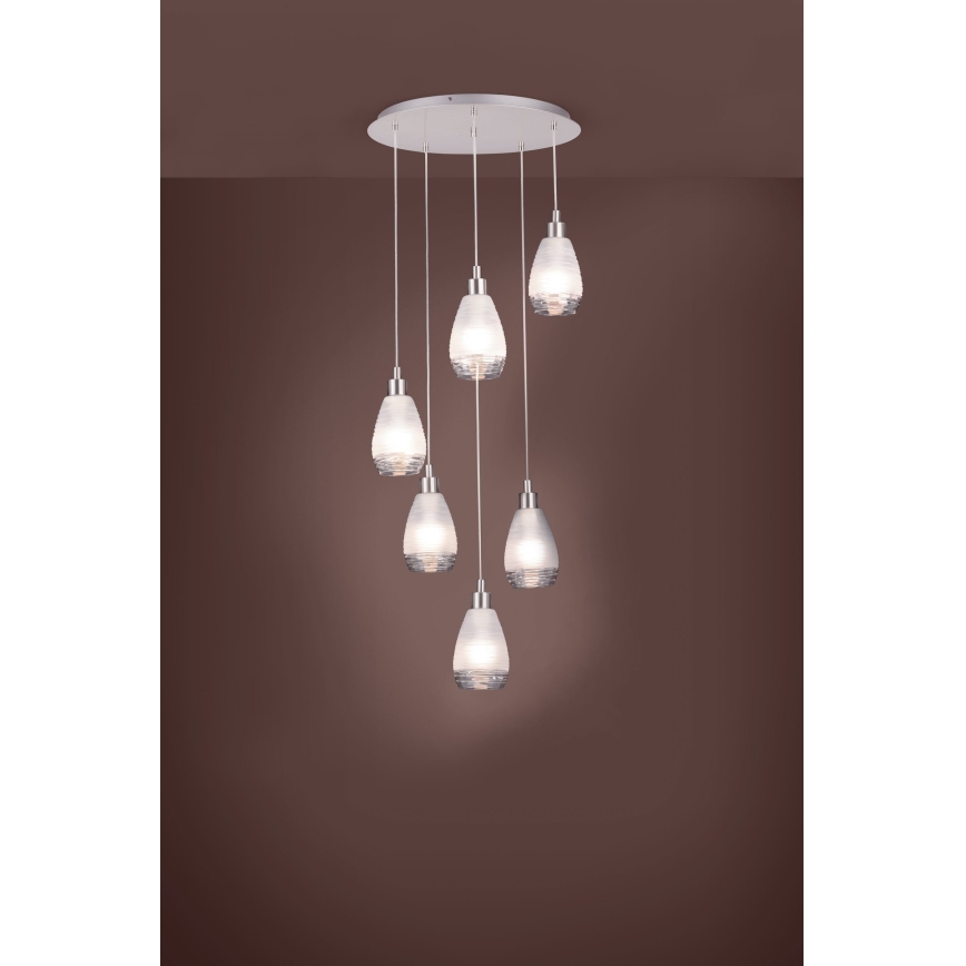 Eglo - Люстра на тросе 6xE27/60W/230V