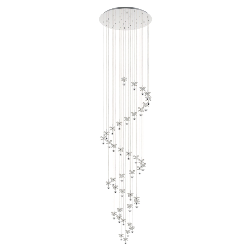 Eglo - Кришталева підвісна LED люстра з регулюванням яскравості 40xLED/1,8W/230V