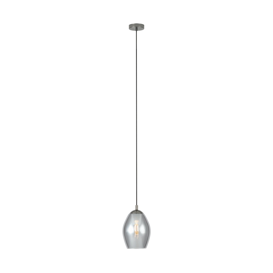 Eglo - Підвісна люстра 1xE27/60W/230V димчастий