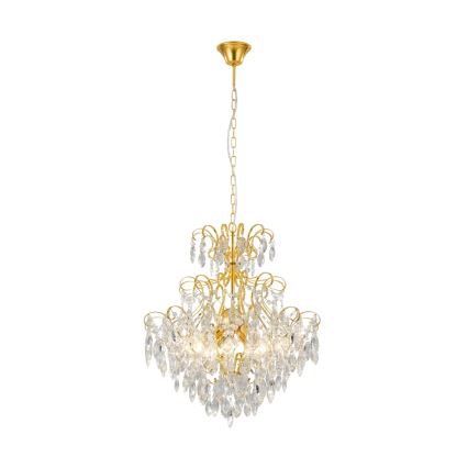 Eglo - Люстра на ланцюгу FENOULLET 5xE14/25W/230V золотий