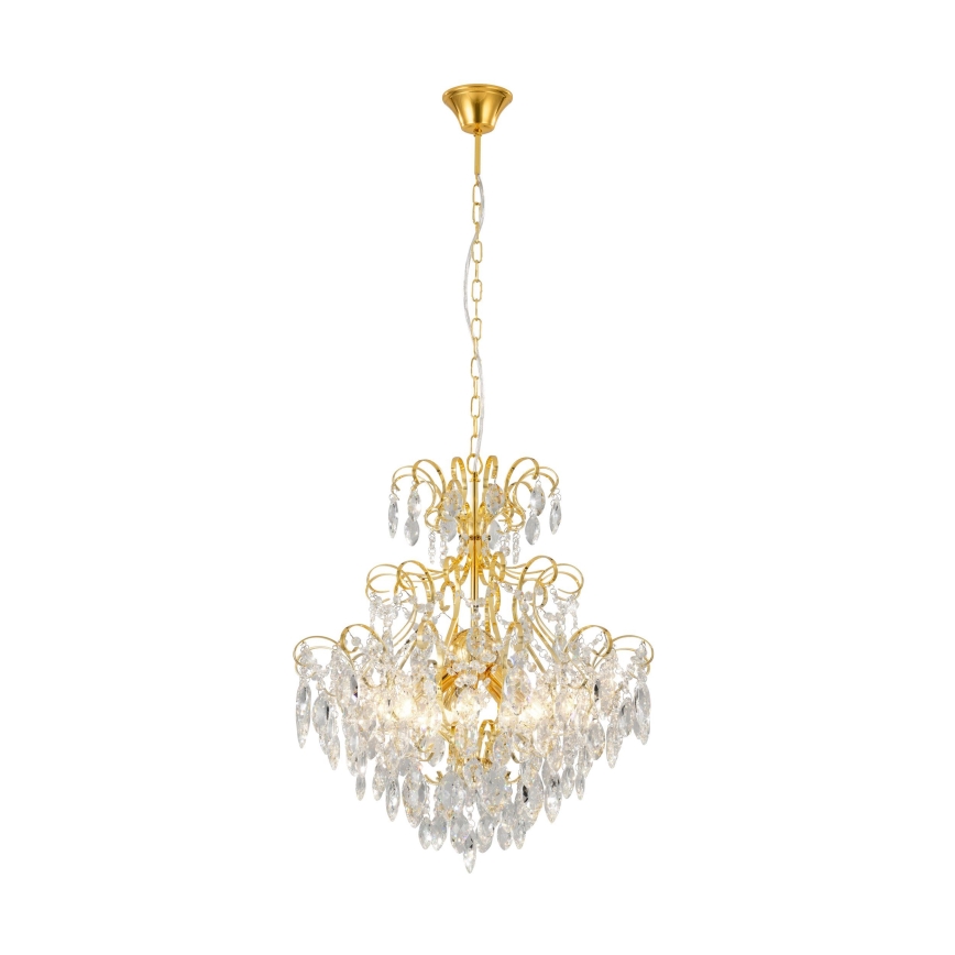 Eglo - Люстра на ланцюгу FENOULLET 5xE14/25W/230V золотий