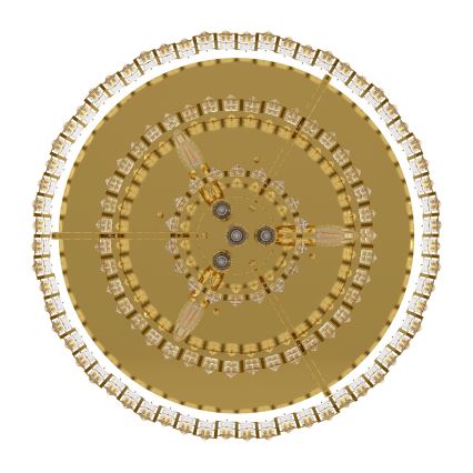 Eglo - Потолочный светильник CALMEILLES 10xE14/25W/230V ⌀ 63 см