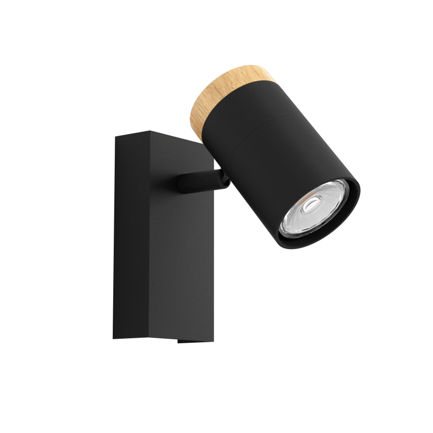 Eglo - Светодиодный настенный точечный светильник 1xGU10/4,5W/230V 3000K черный/коричневый