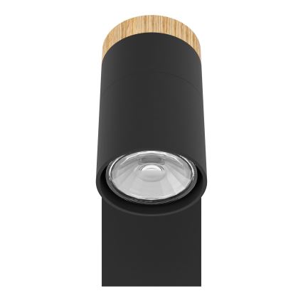 Eglo - Світлодіодний настінний точковий світильник 1xGU10/4,5W/230V 3000K чорний/коричневий