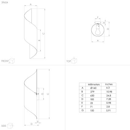Eglo - Настенный светильник JABALOYAS 1xE27/40W/230V