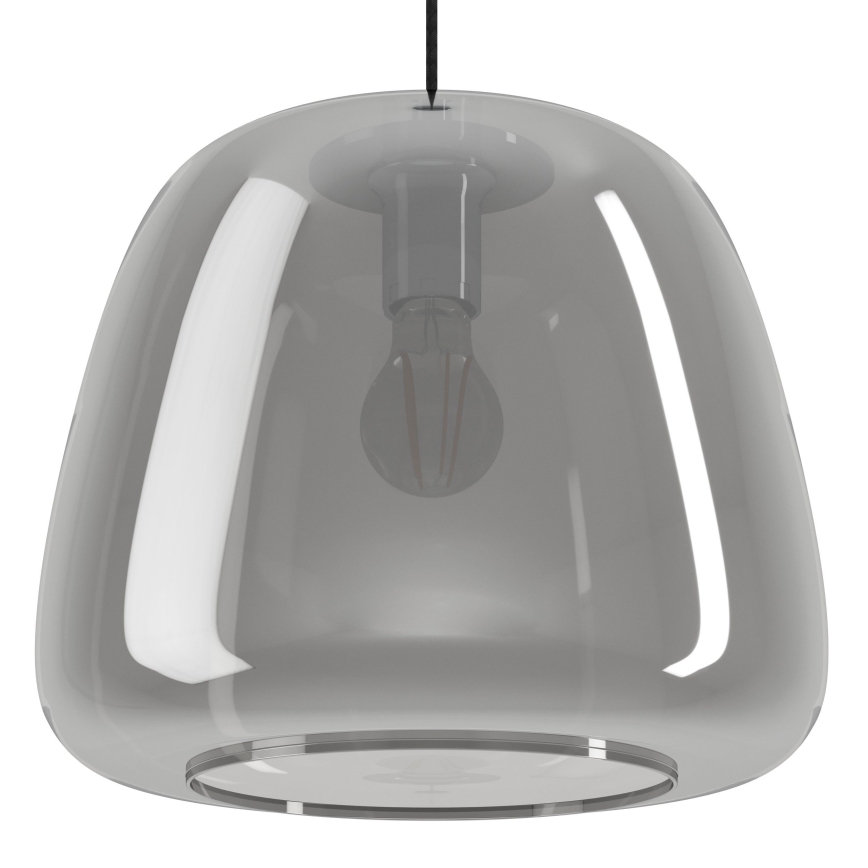 Eglo - Підвісна люстра 1xE27/40W/230V діаметр 35 см димчастий