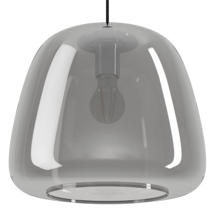 Eglo - Подвесная люстра 1xE27/40W/230V диаметр 35 см дымчатый