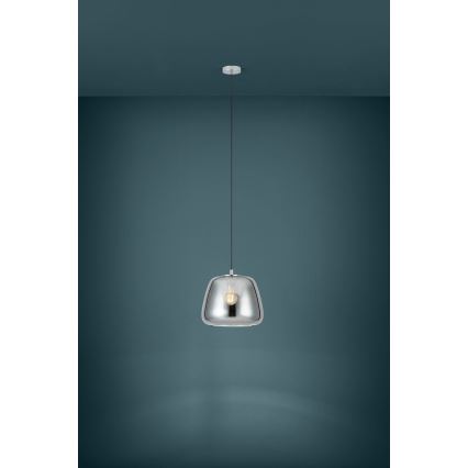Eglo - Подвесная люстра 1xE27/40W/230V диаметр 35 см дымчатый