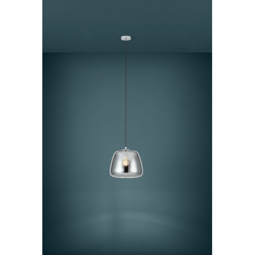 Eglo - Подвесная люстра 1xE27/40W/230V диаметр 35 см дымчатый